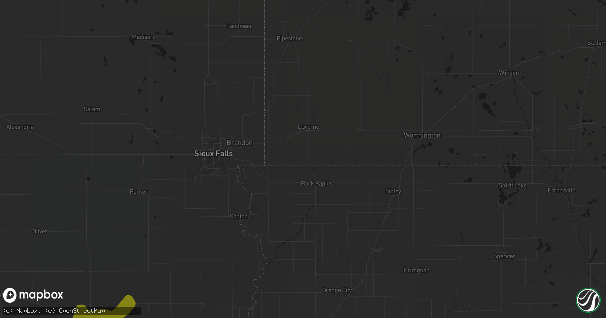 Hail map in Steen, MN on June 29, 2026