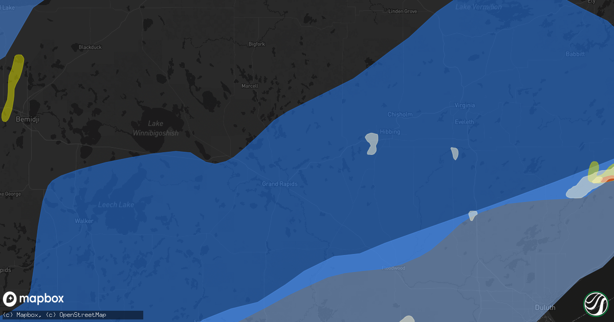 Hail map in Taconite, MN on June 29, 2026
