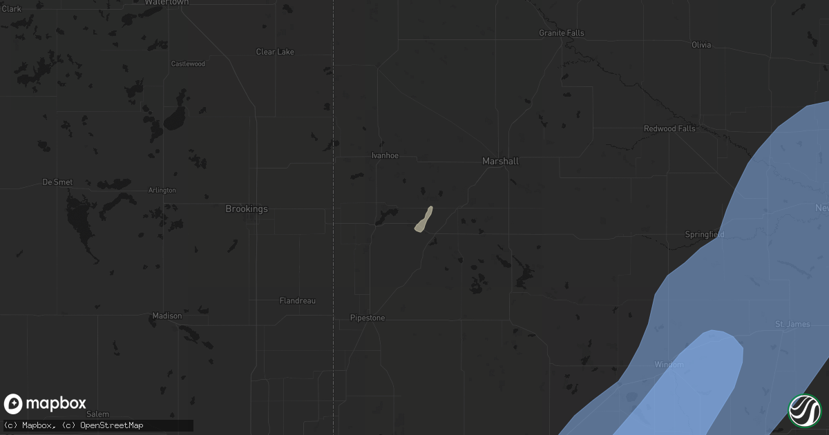 Hail map in Tyler, MN on June 29, 2026