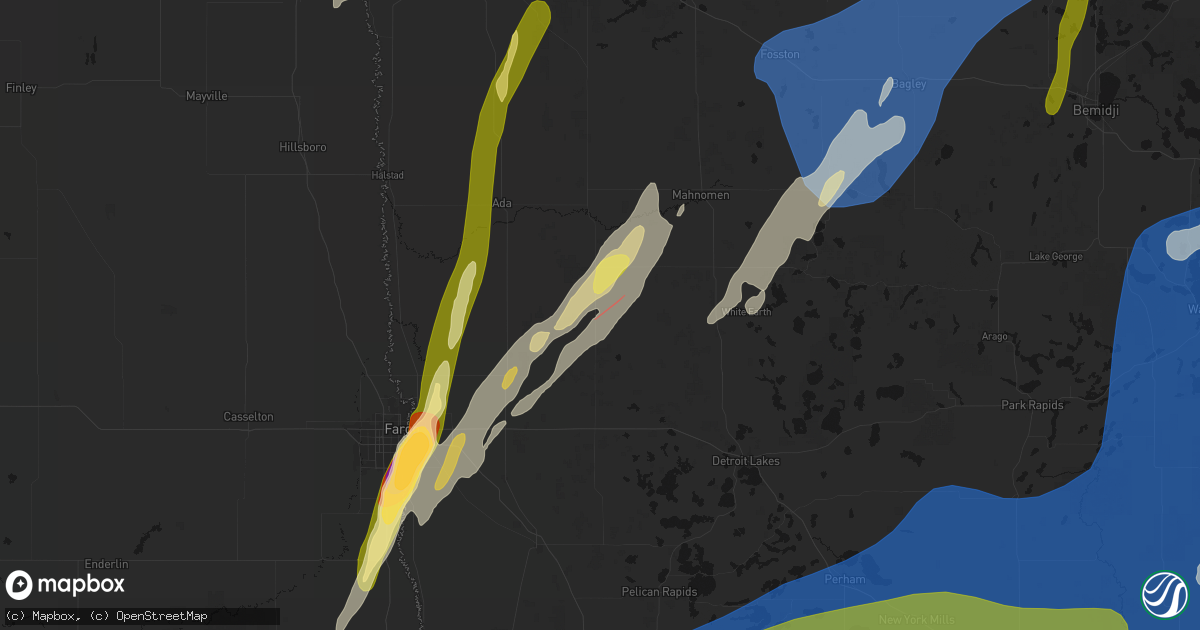 Hail map in Ulen, MN on June 29, 2026
