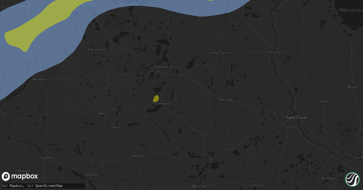 Hail map in Villard, MN on June 29, 2026