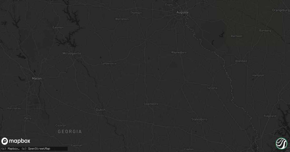 Hail map in Wadley, GA on June 29, 2026