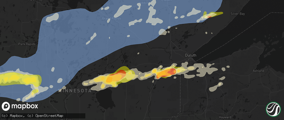 Hail map in Wright, MN on June 29, 2026
