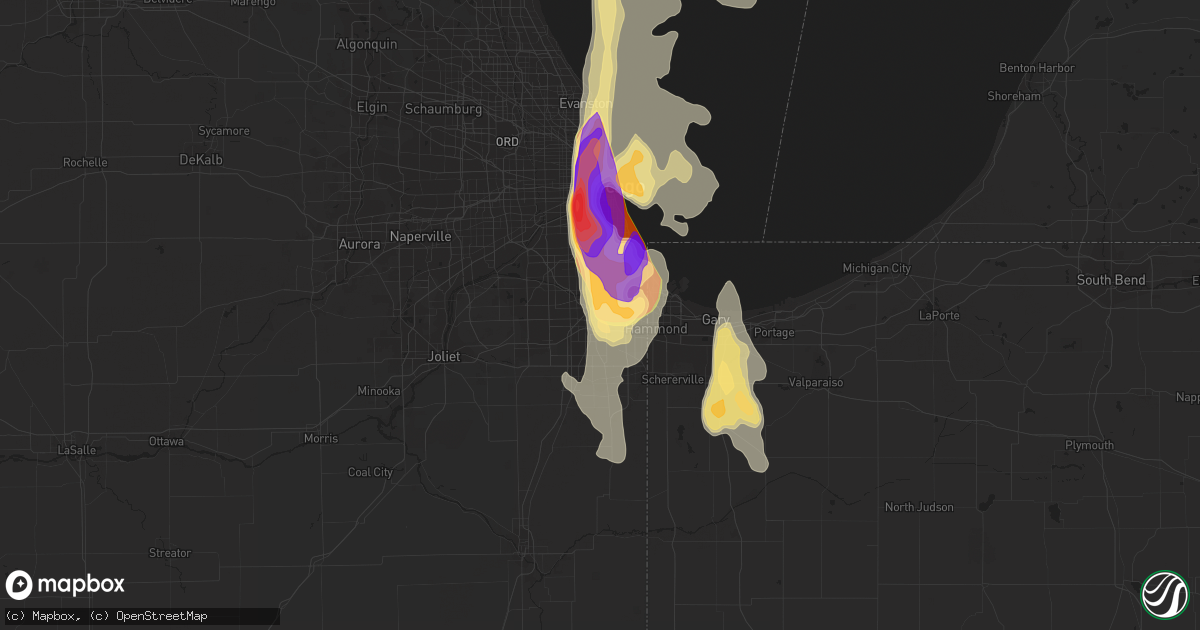 Hail map in Harvey, IL on June 30, 2011