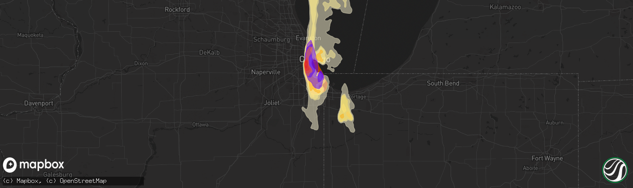 Hail map in South Holland, IL on June 30, 2011