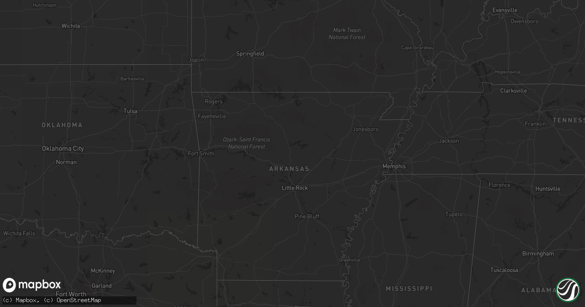 Hail map on June 30, 2012