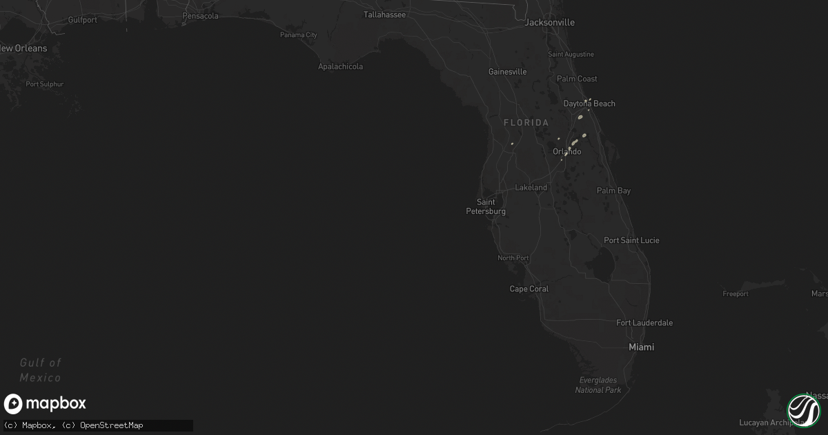 Hail map in Florida on June 30, 2013