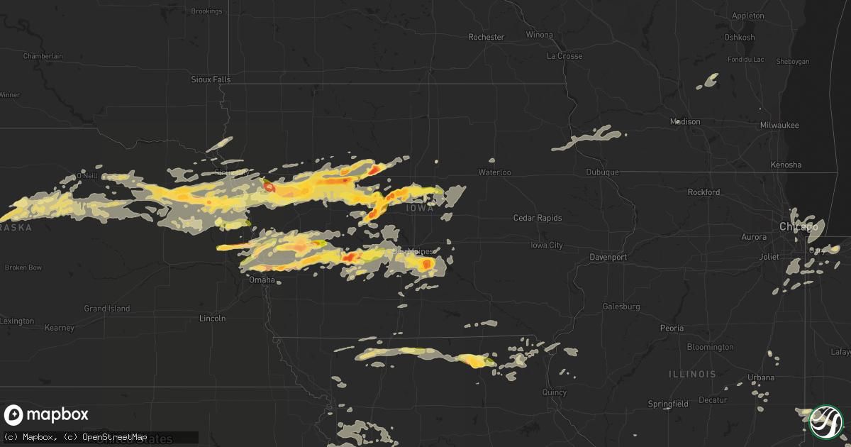 Hail map in Iowa on June 30, 2014