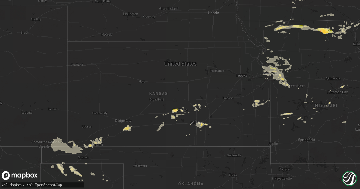 Hail map in Kansas on June 30, 2014