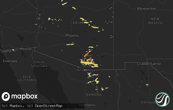 Hail map preview on 06-30-2015