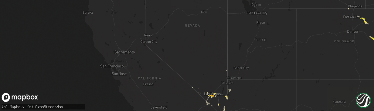 Hail map in Nevada on June 30, 2016