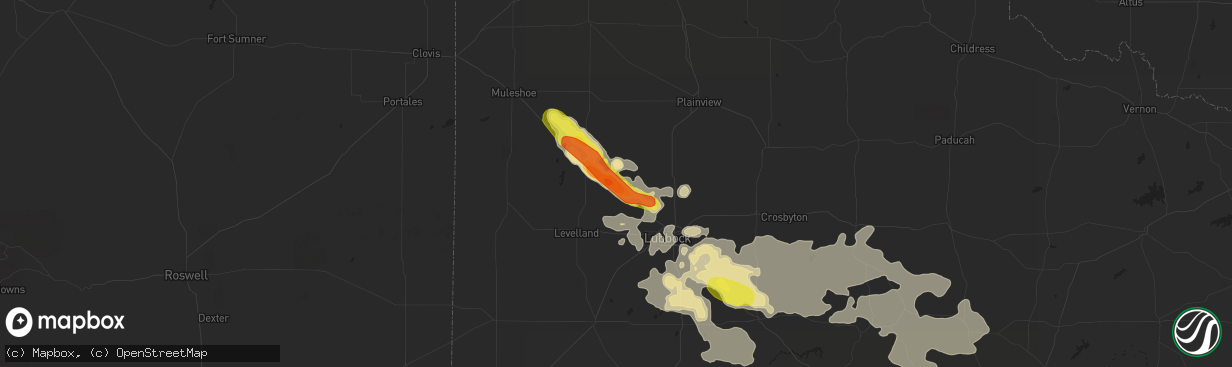 Hail map in Anton, TX on June 30, 2017