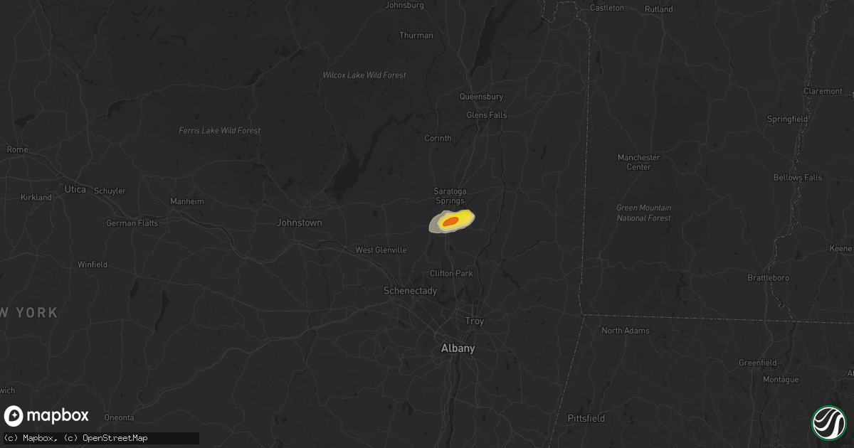 Hail map in Ballston Spa, NY on June 30, 2017
