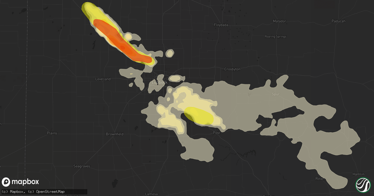 Hail map in Slaton, TX on June 30, 2017