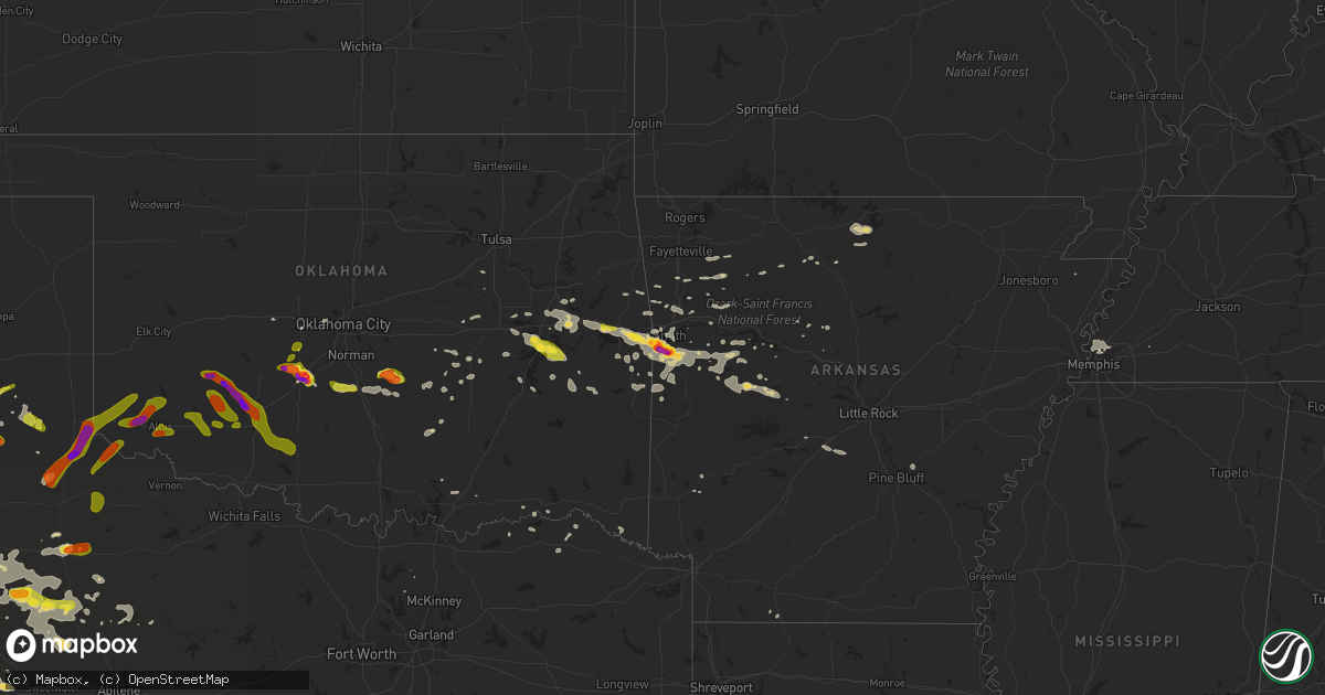 Hail map on June 30, 2017