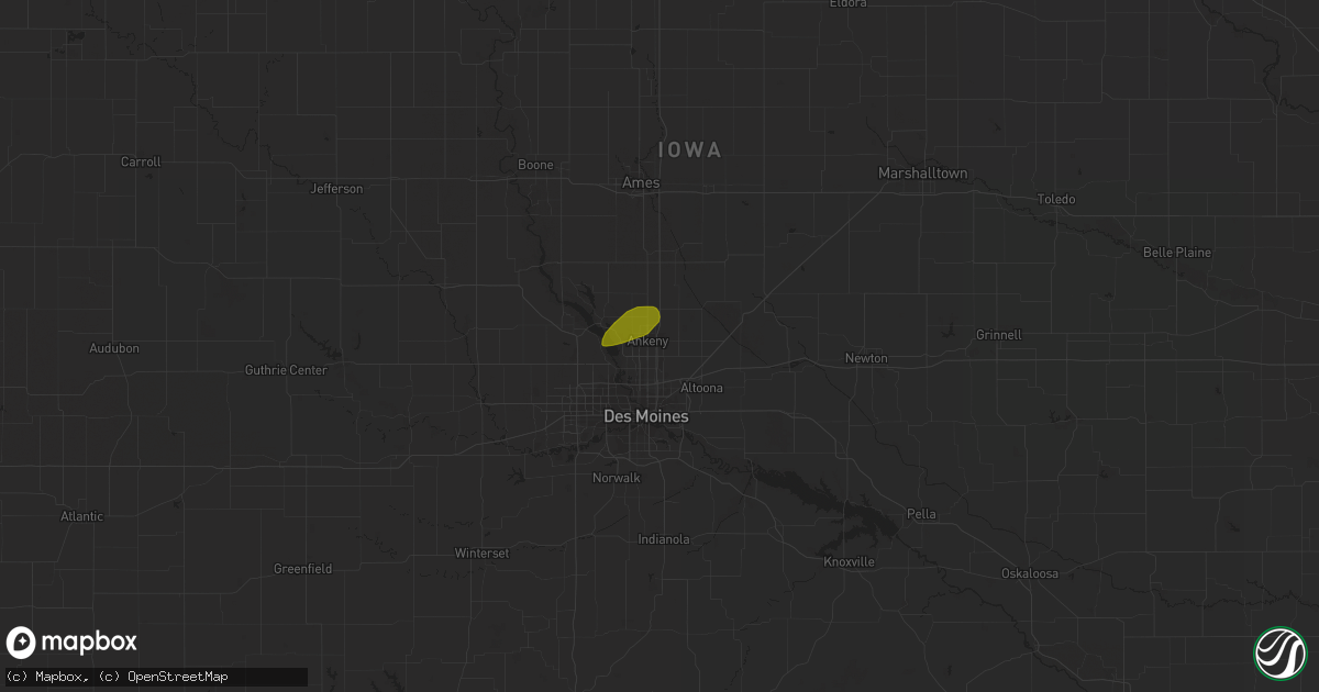 Hail map in Ankeny, IA on June 30, 2018