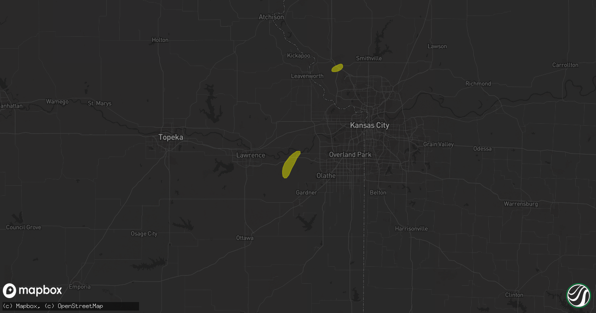 Hail map in De Soto, KS on June 30, 2018