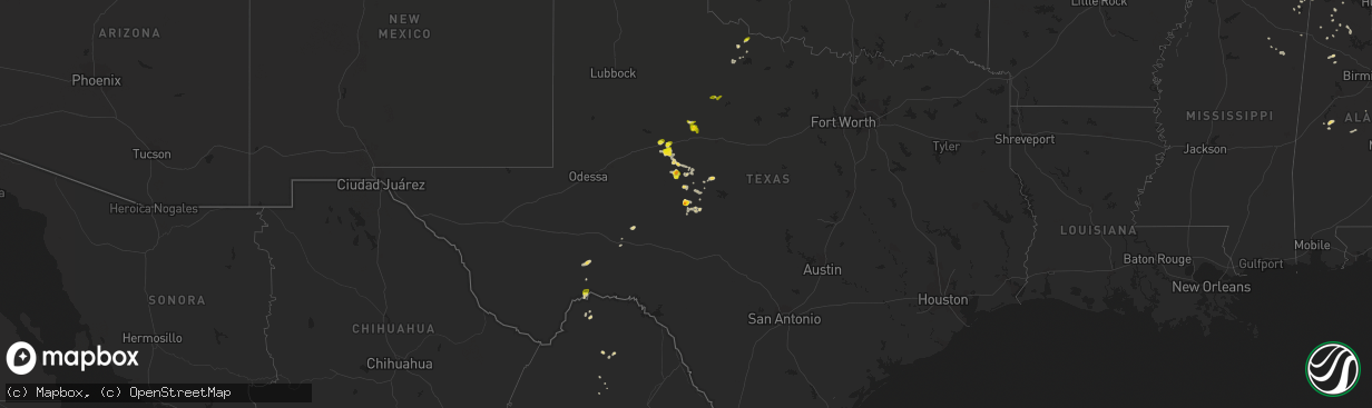 Hail map on June 30, 2020