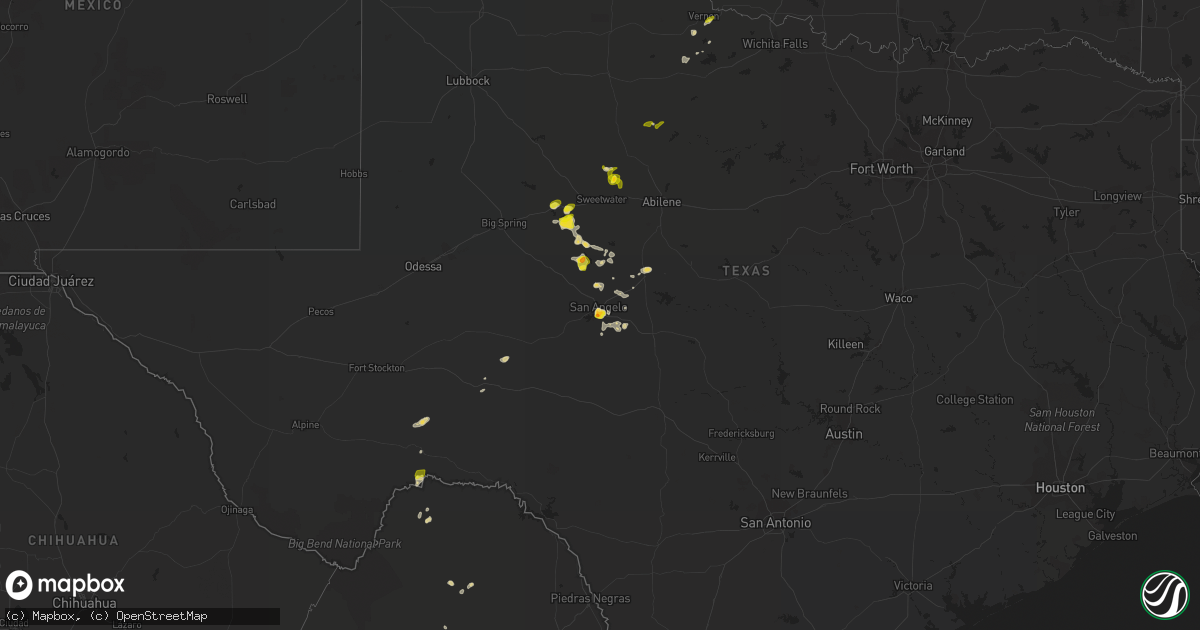 Hail map on June 30, 2020