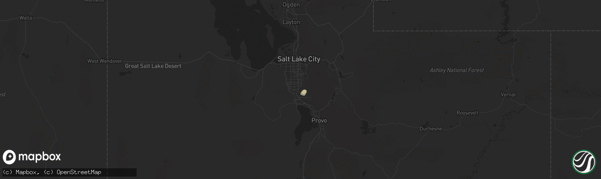 Hail map in Draper, UT on June 30, 2022