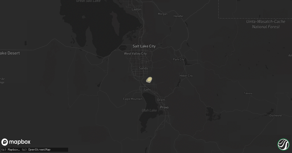 Hail map in Draper, UT on June 30, 2022