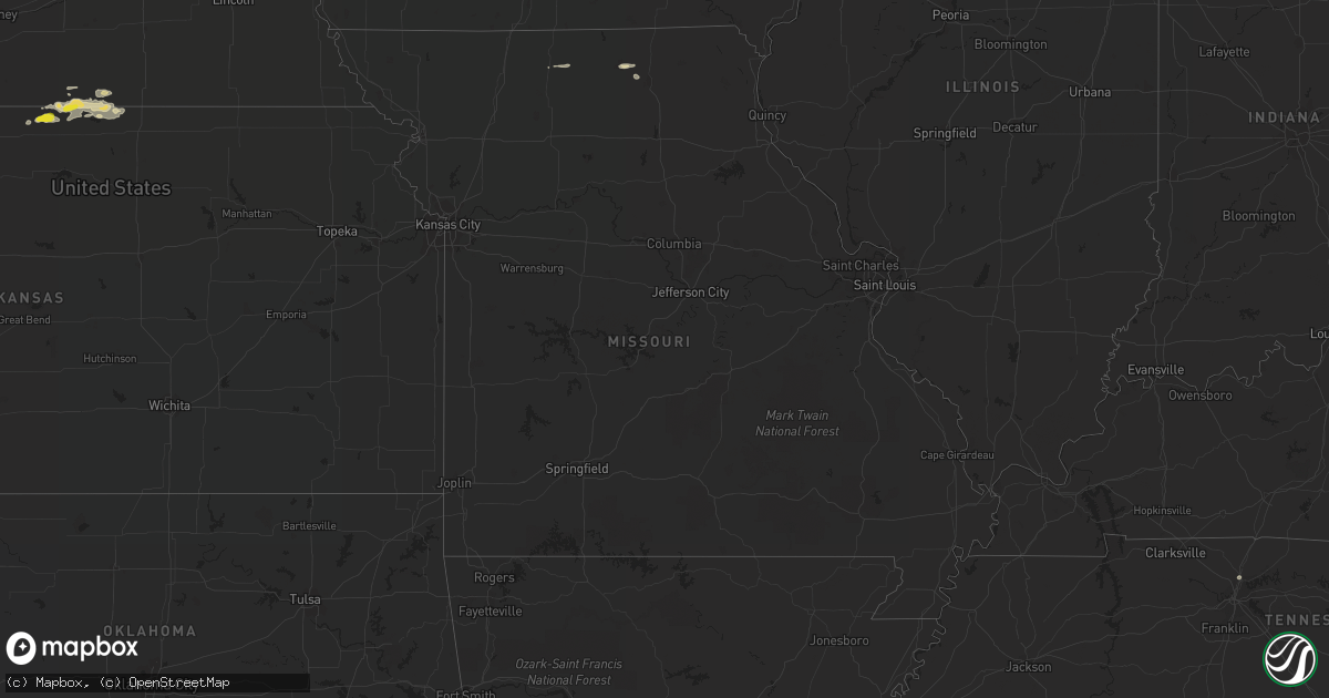 Hail map in Missouri on June 30, 2022