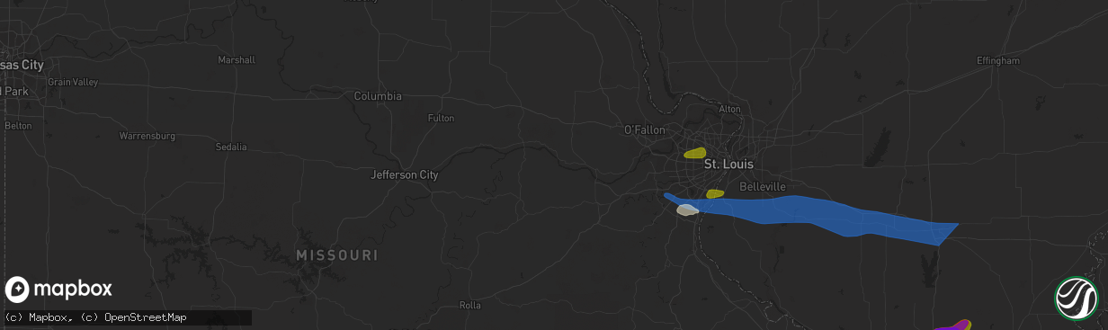 Hail map in Anna, IL on June 30, 2023