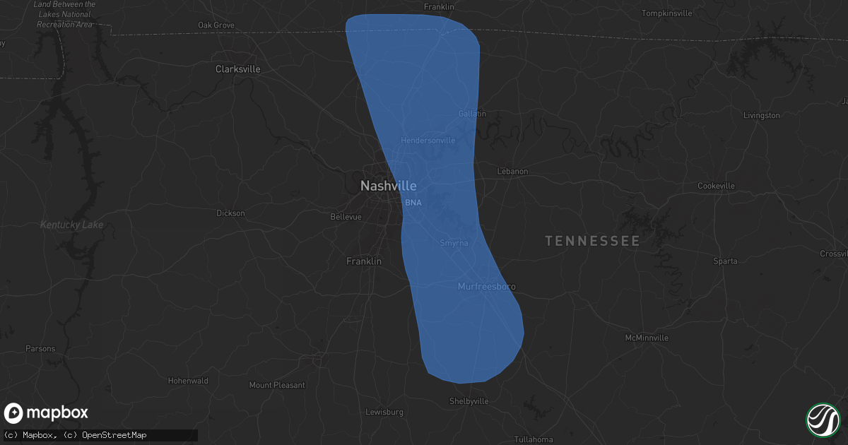 Hail map in Antioch, TN on June 30, 2023