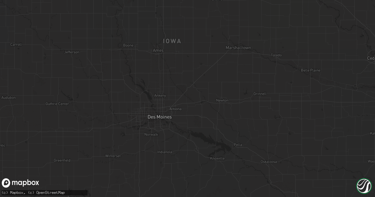 Hail map in Brimley, MI on June 30, 2023