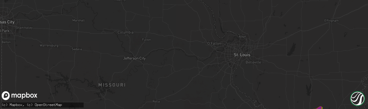 Hail map in Carthage, IL on June 30, 2023