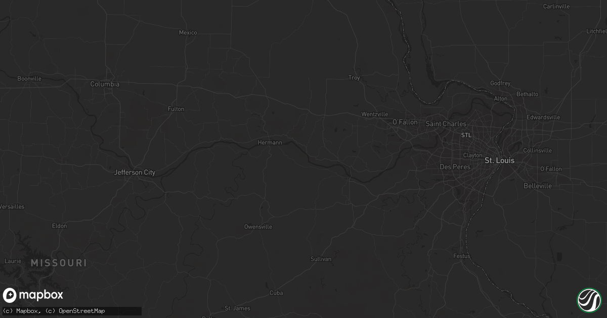 Hail map in Carthage, IL on June 30, 2023