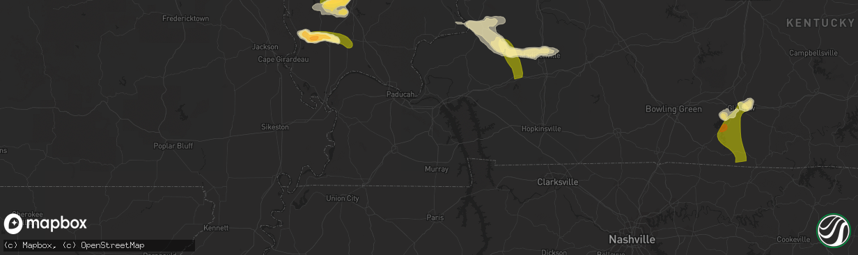 Hail map in Newnan, GA on June 30, 2023