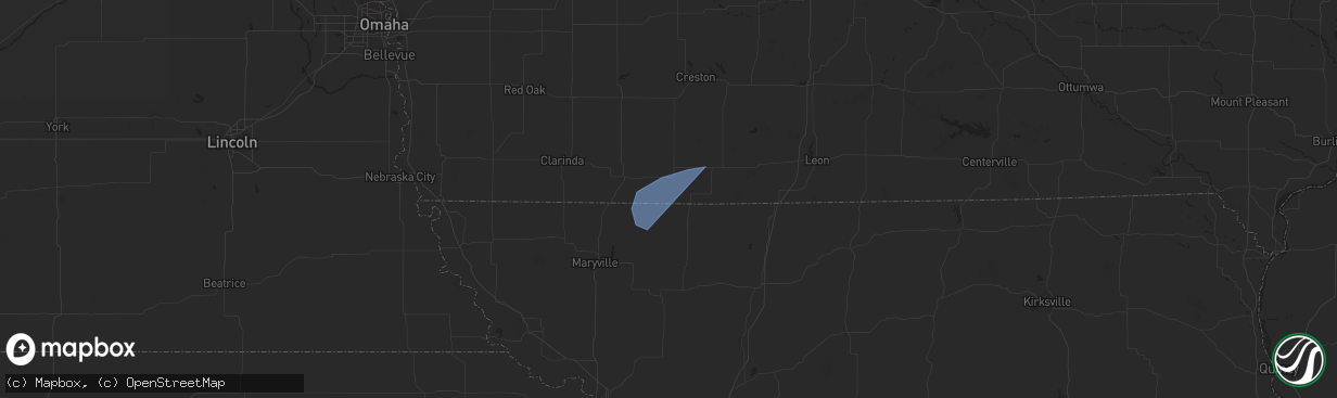 Hail map in Parnell, MO on June 30, 2023
