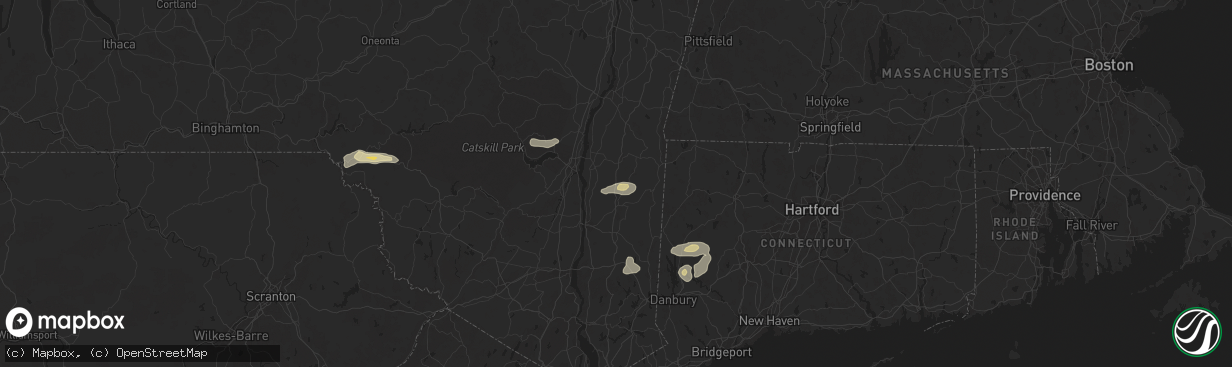 Hail map in Clinton Corners, NY on June 30, 2024