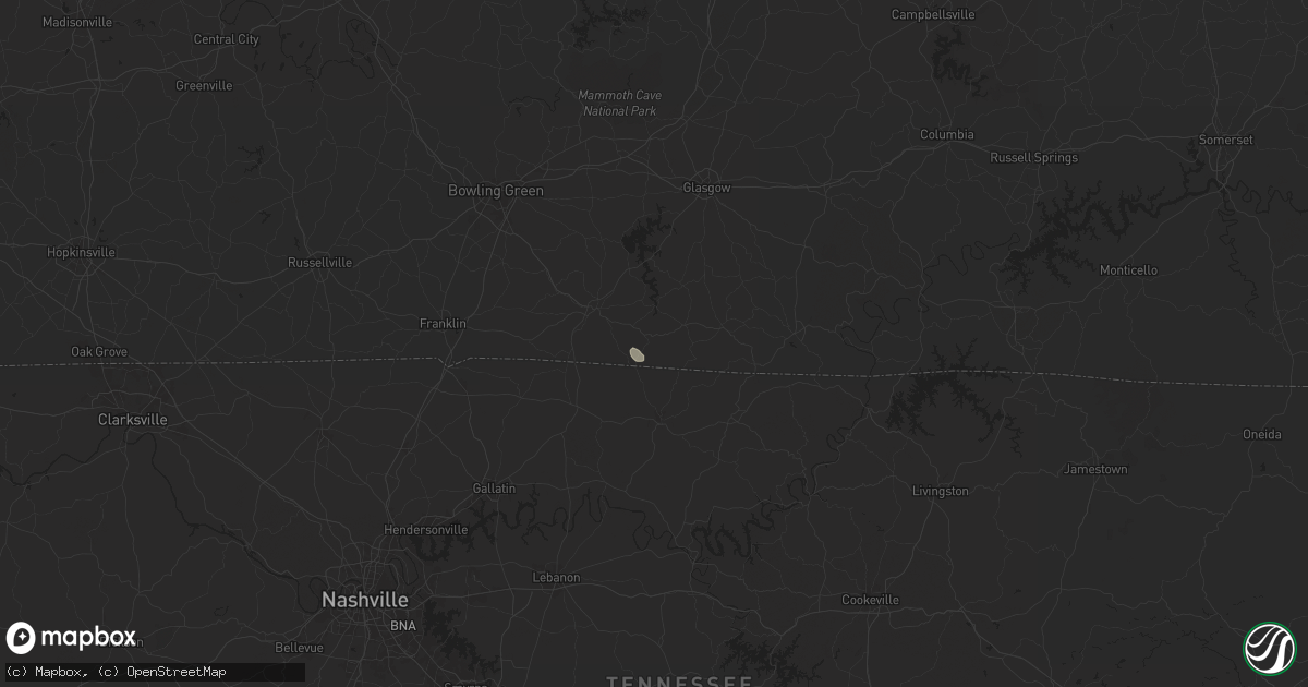 Hail map in Holland, KY on June 30, 2024