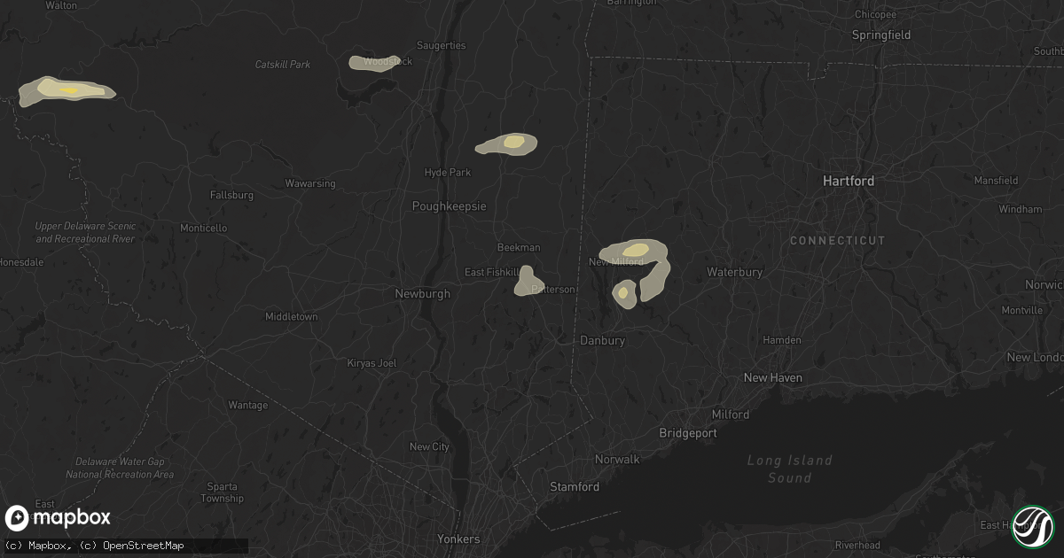 Hail map in Holmes, NY on June 30, 2024