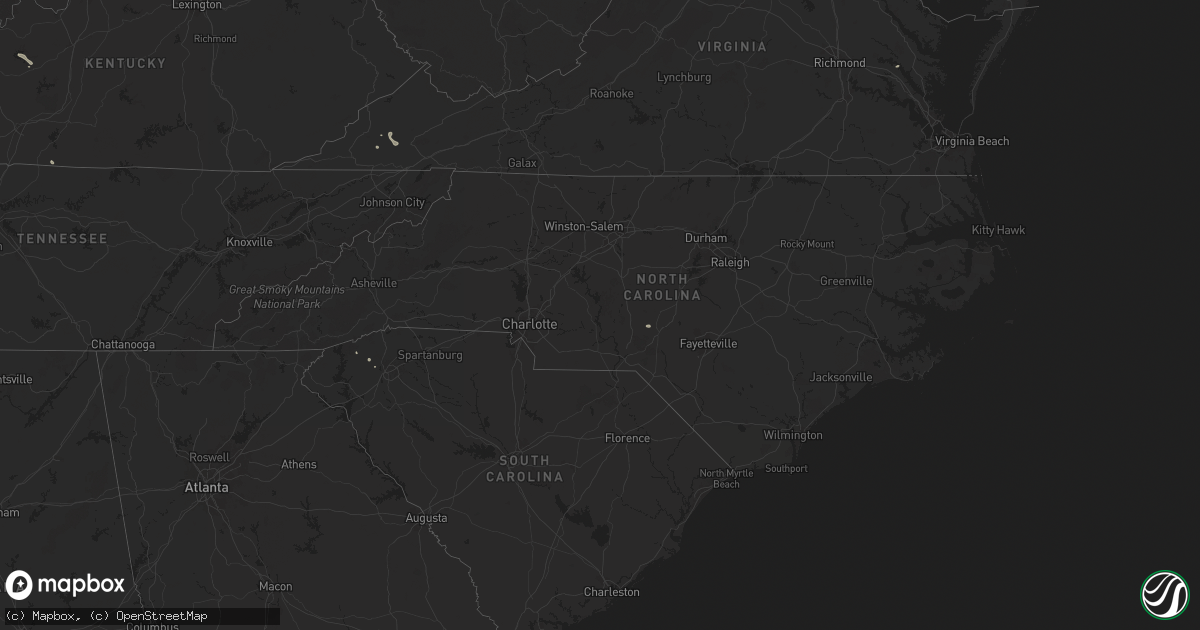 Hail map in North Carolina on June 30, 2024