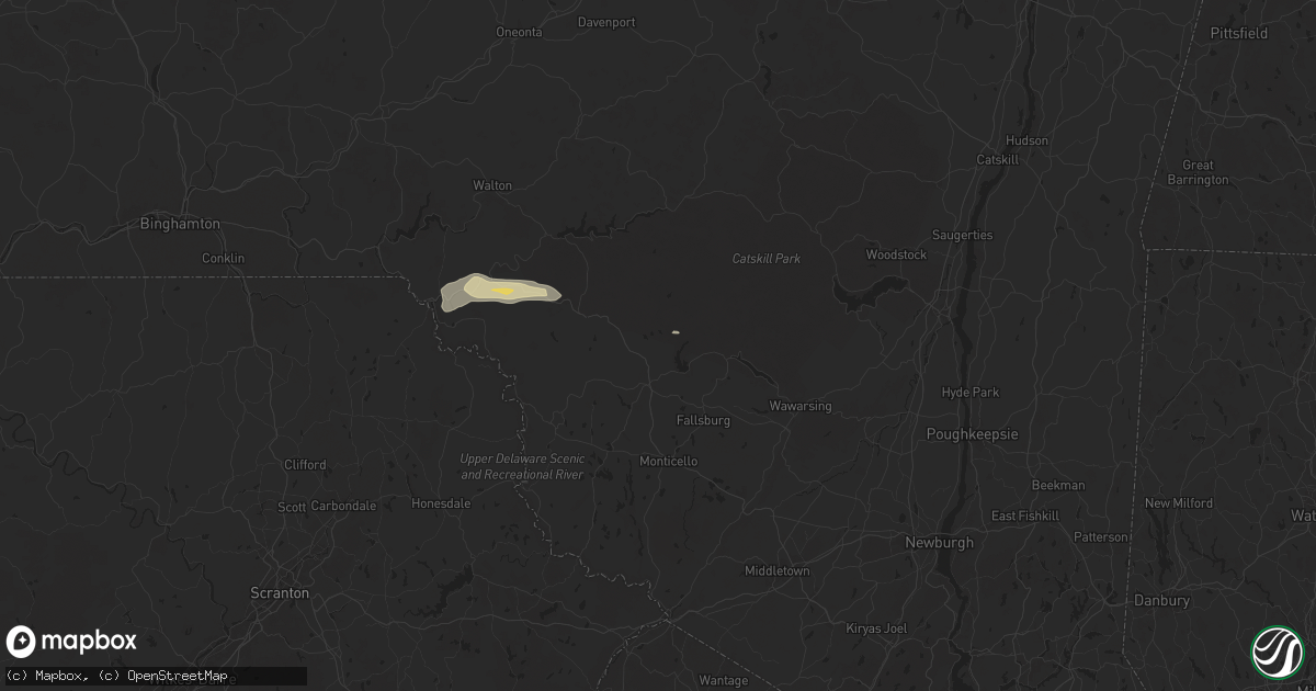 Hail map in Parksville, NY on June 30, 2024