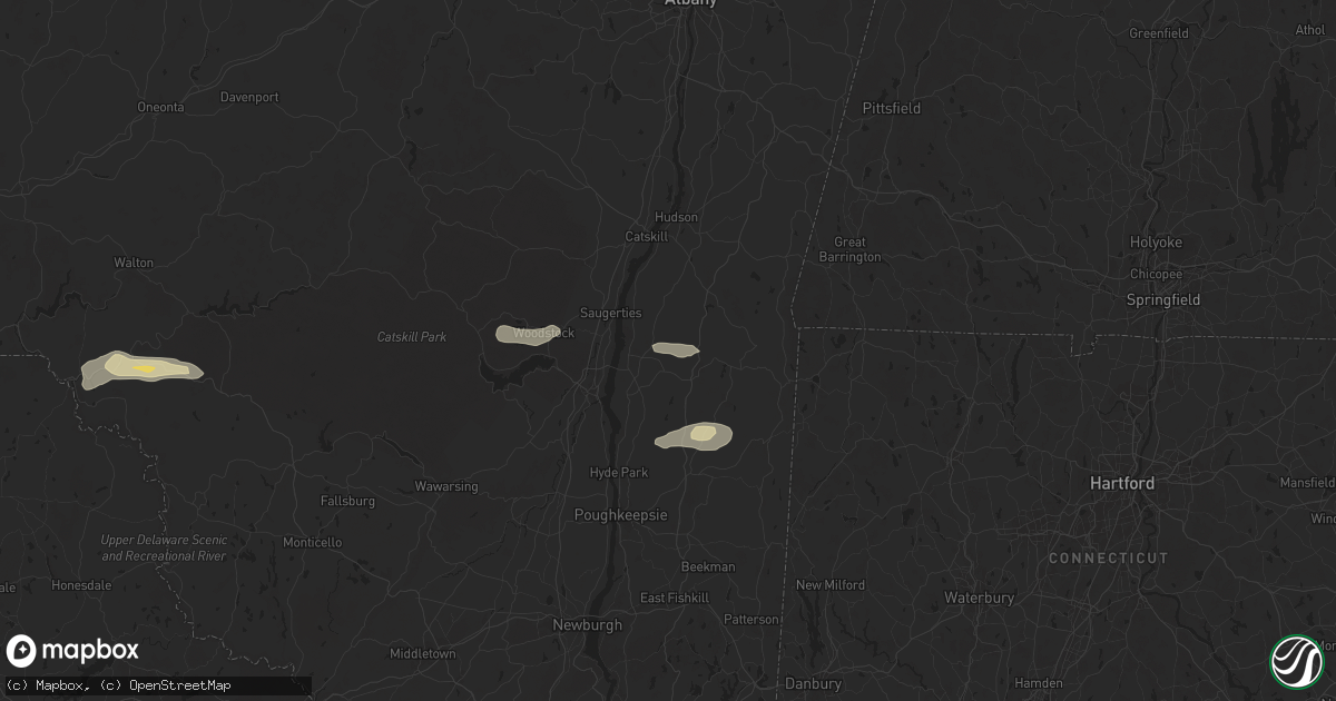 Hail map in Red Hook, NY on June 30, 2024