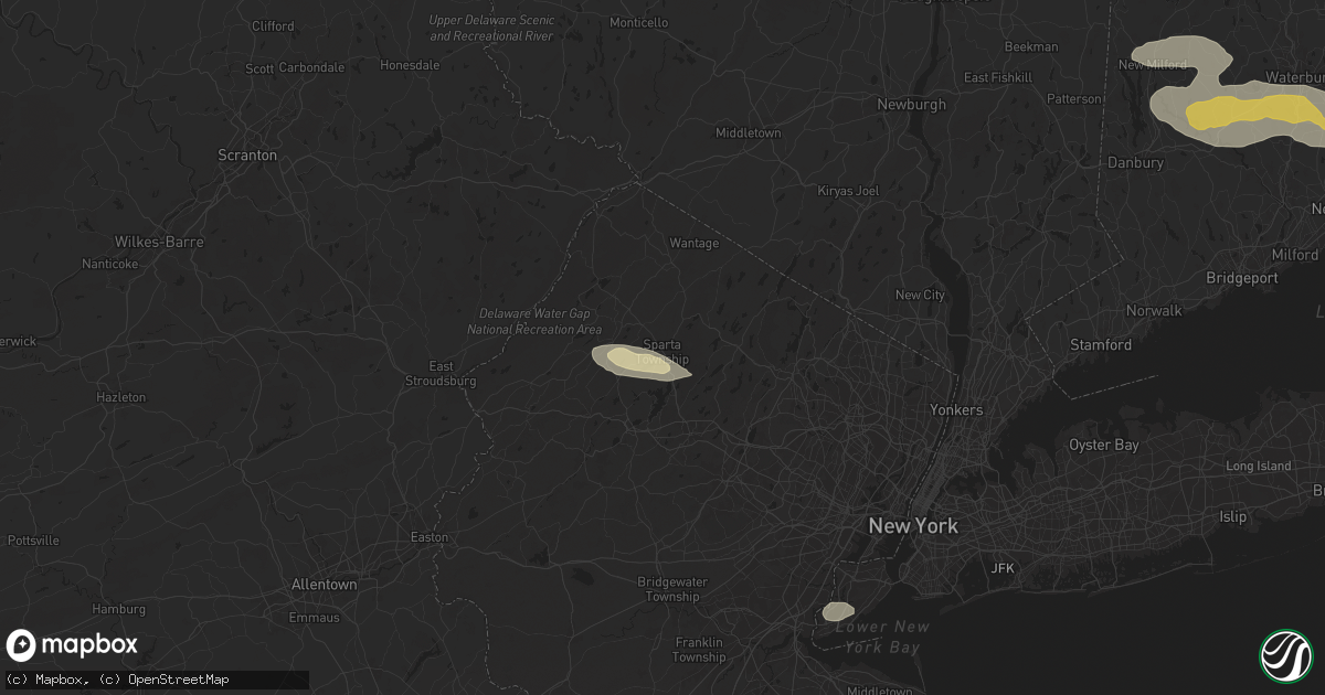 Hail map in Sparta, NJ on June 30, 2024
