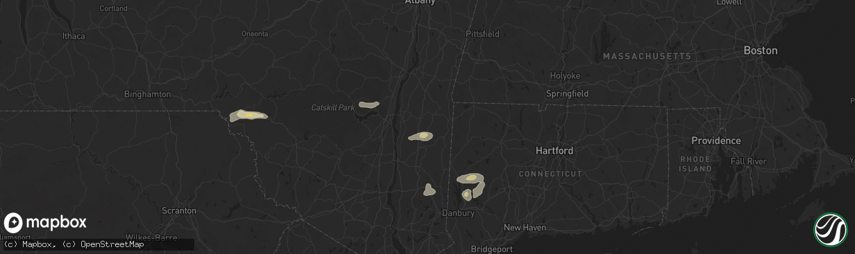Hail map in Stanfordville, NY on June 30, 2024