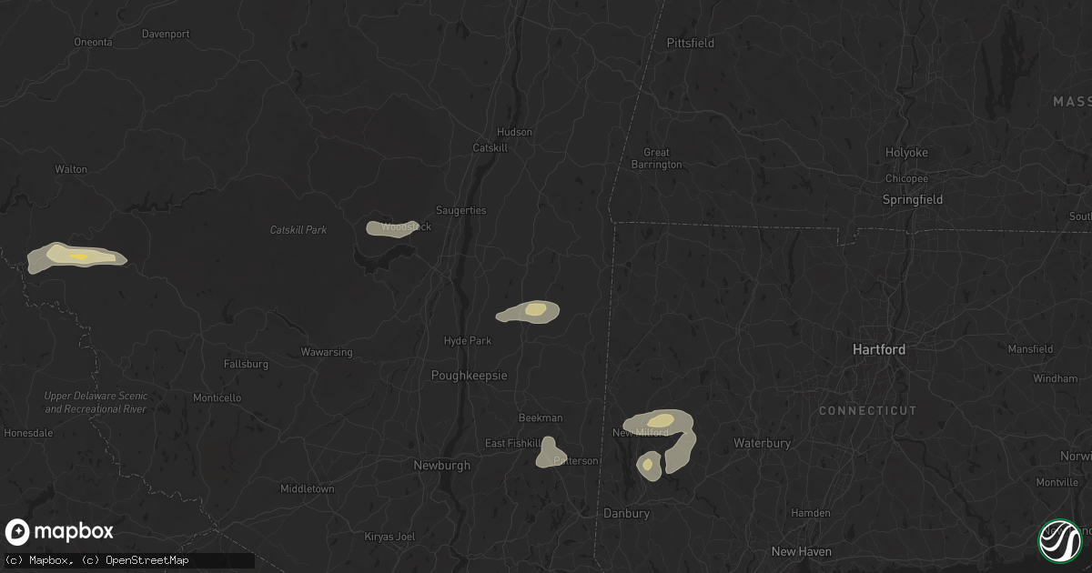 Hail map in Stanfordville, NY on June 30, 2024