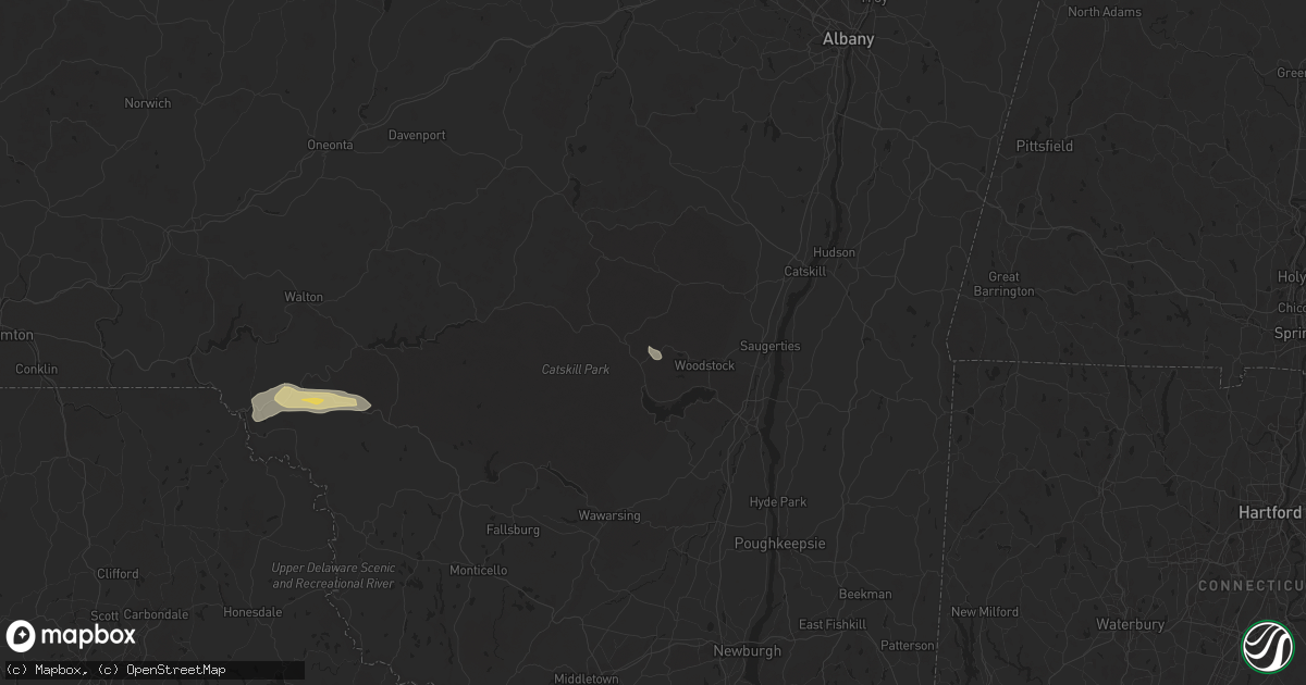 Hail map in Willow, NY on June 30, 2024