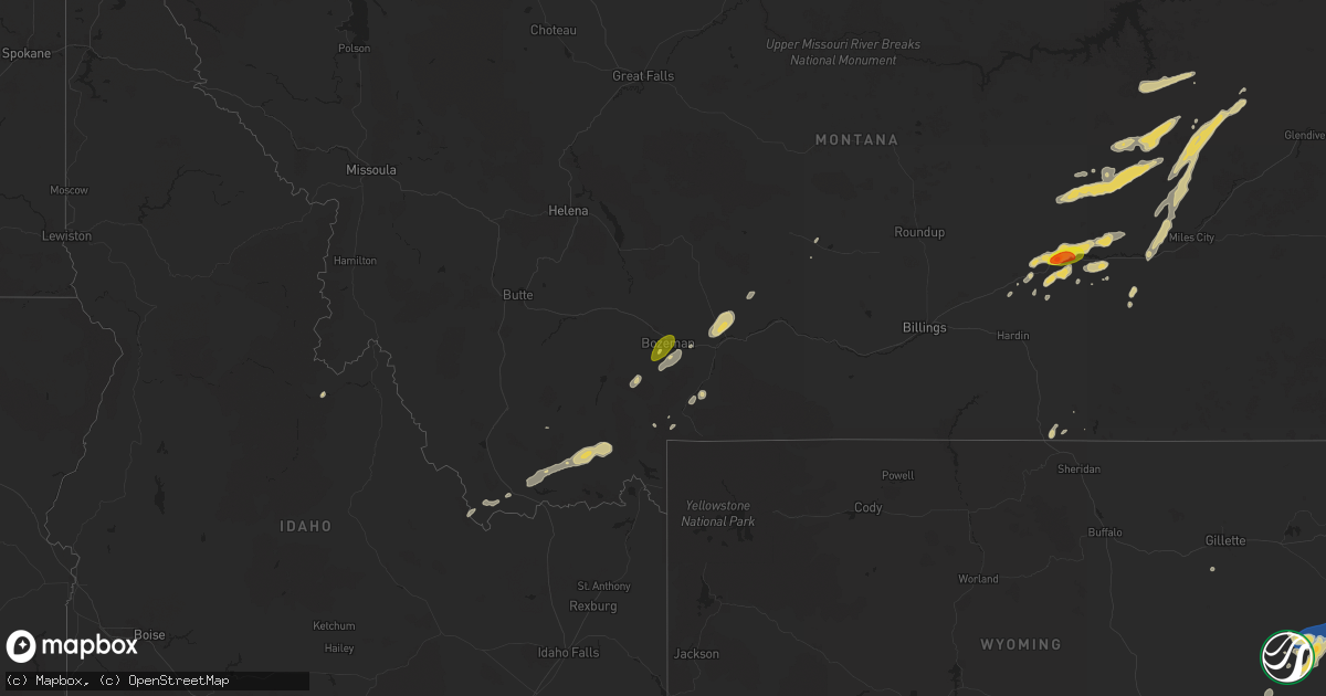 Hail map on June 30, 2024