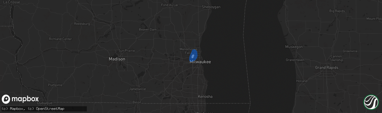 Hail map in Butler, WI on June 30, 2025