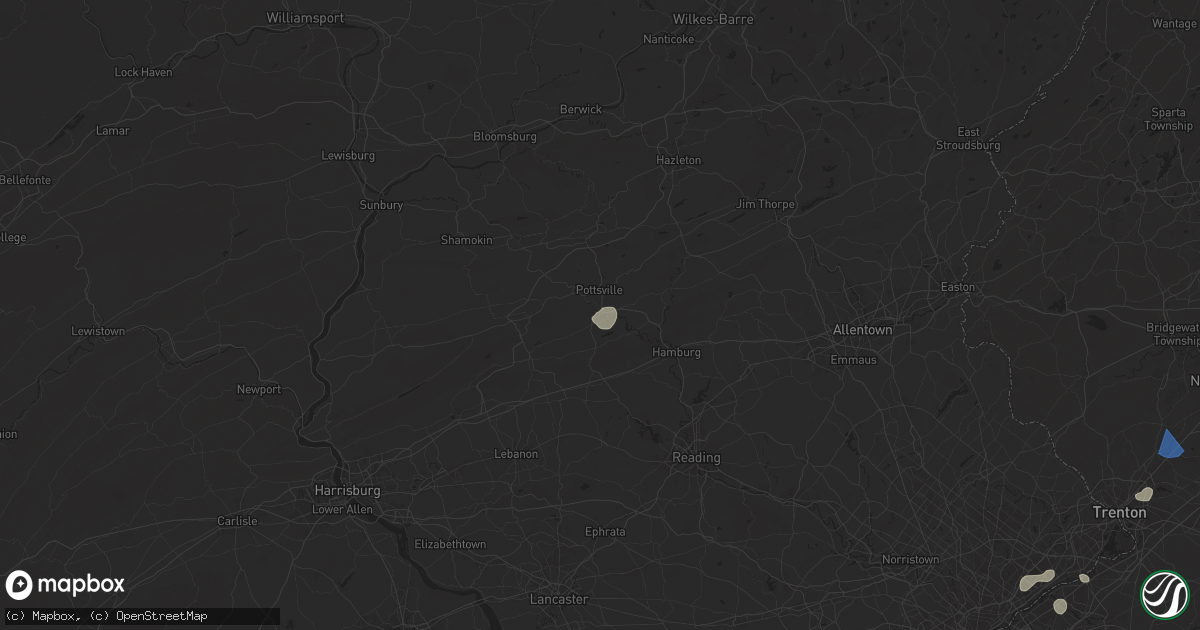 Hail map in Cressona, PA on June 30, 2025