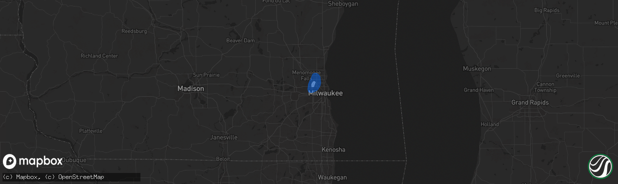 Hail map in Elm Grove, WI on June 30, 2025