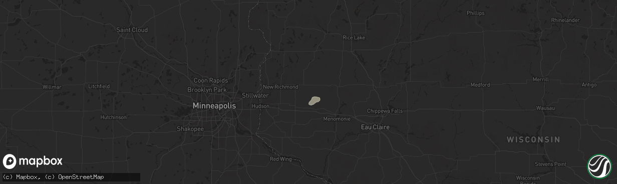 Hail map in Glenwood City, WI on June 30, 2025
