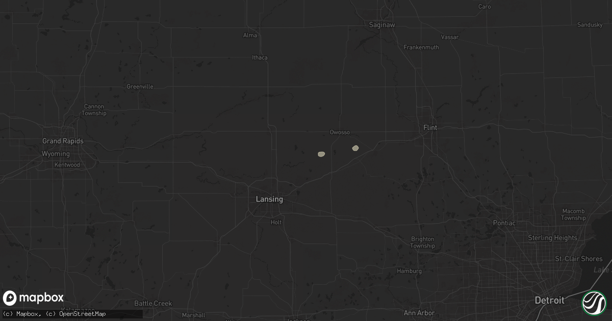 Hail map in Laingsburg, MI on June 30, 2025