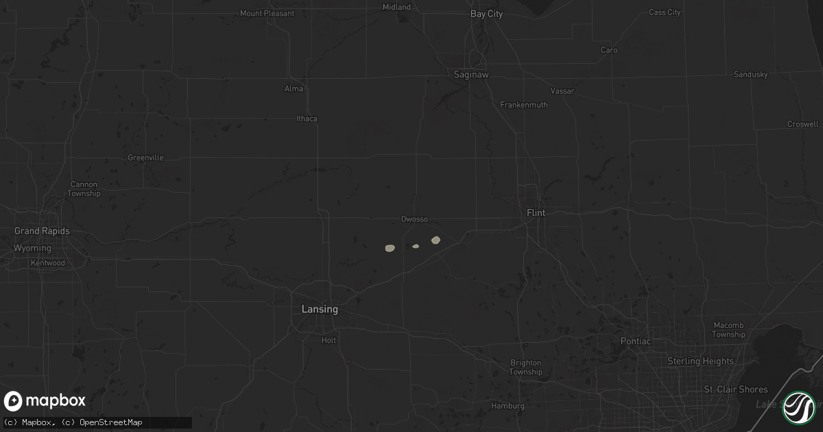 Hail map in Owosso, MI on June 30, 2025
